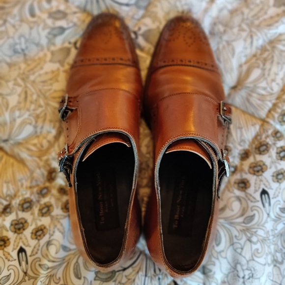 ADAM DERRICK To Boot Monk Strap Derby Oxfords men's size 9 - Picture 7 of 10